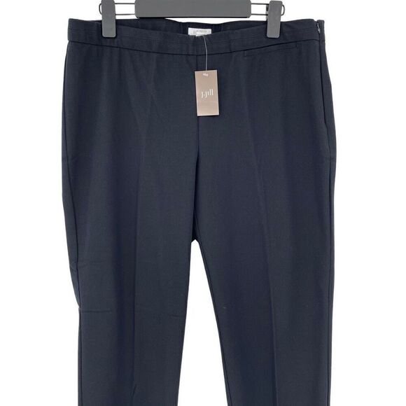 J Jill Precision Stretch Slim Leg Elastic Waist Pants Women 16 Black NWT Comfort - Picture 2 of 8